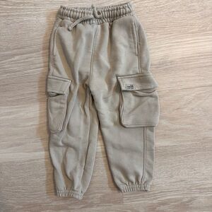 Zara boys light brown joggers size 2/3 toddler